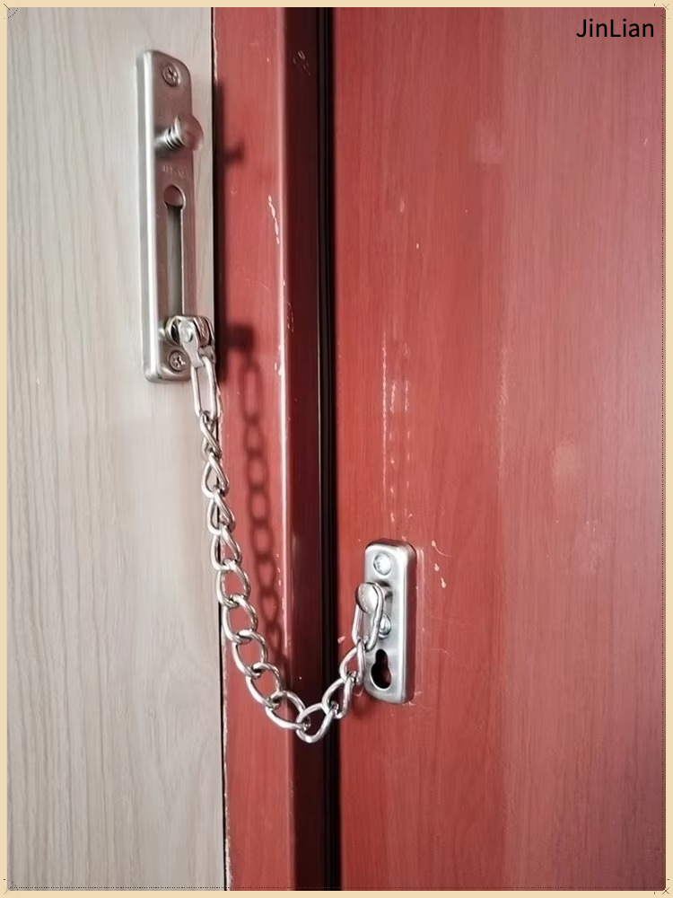 Security Chain Door - 1 Stück Türkette aus Edelstahl, Möbel-Türschnalle,